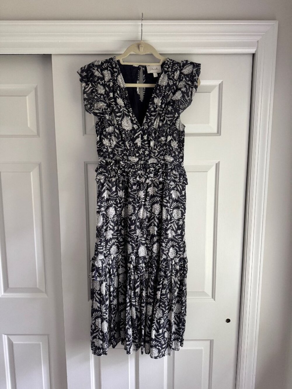 Cleobella cherie dress Midi dress in Navy Blockprint